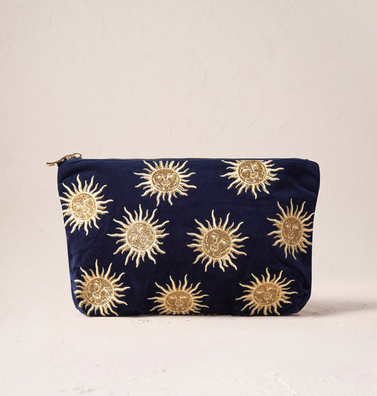 Sun Goddess Everyday Pouch in Navy