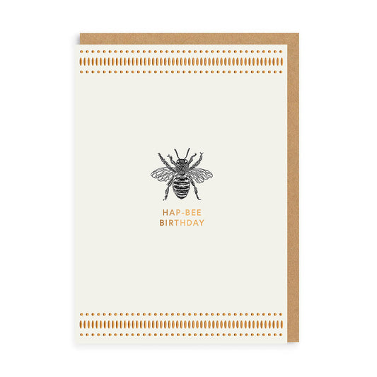 Mono Hap-Bee Birthday Card