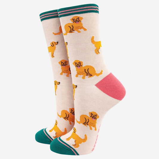 Golden Retriever Dog Bamboo Socks