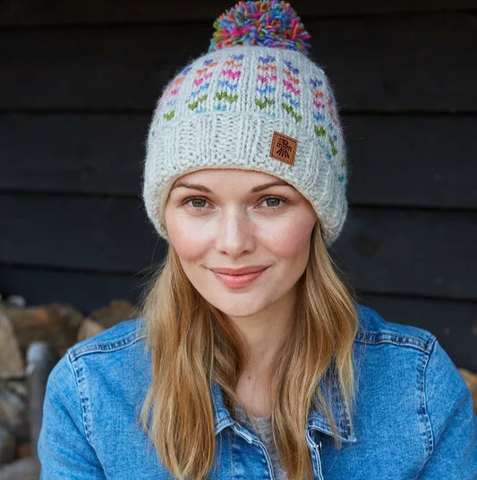 Andorra Bobble Beanie Oatmeal