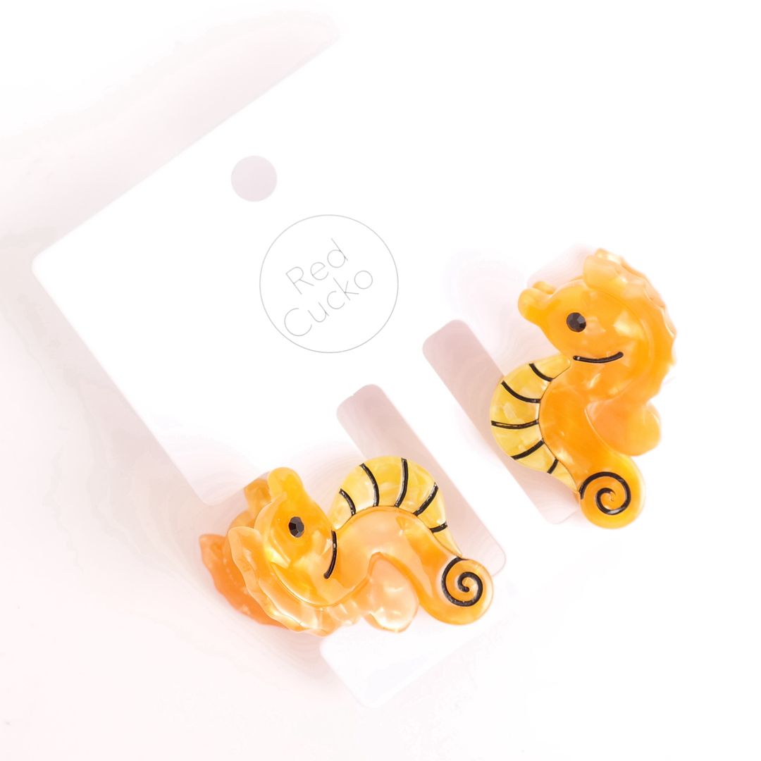 Mini Seahorse Claw Clips