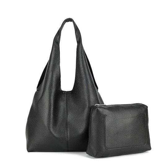 Slouch Shoulder Bag in Black