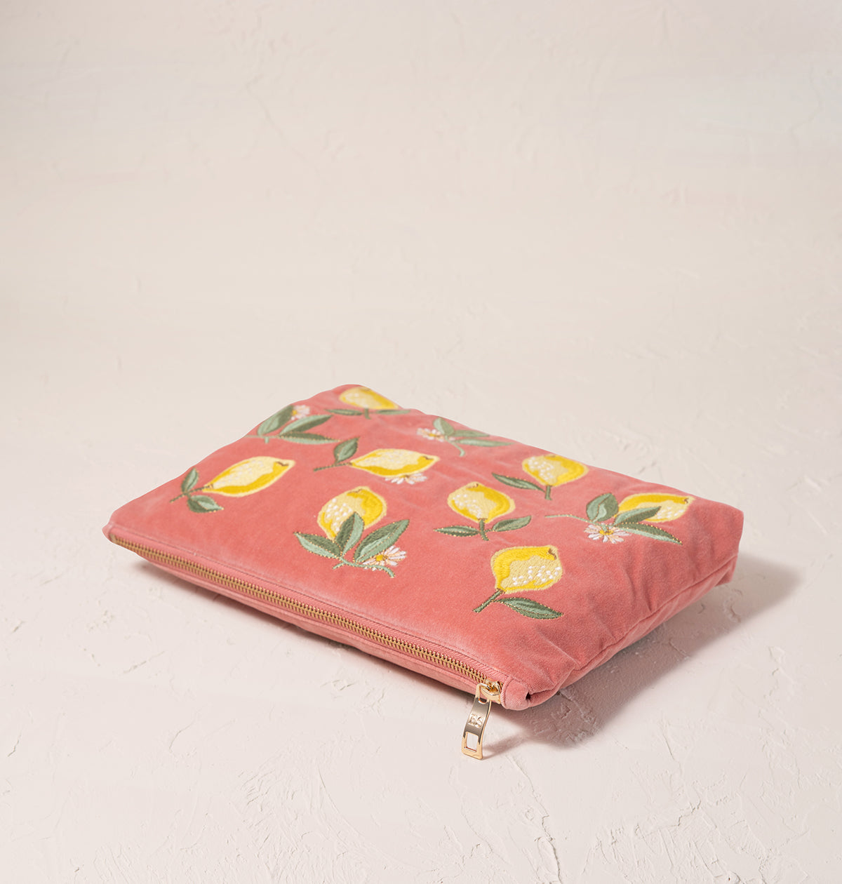 Lemon Blossom Everyday Pouch in Coral