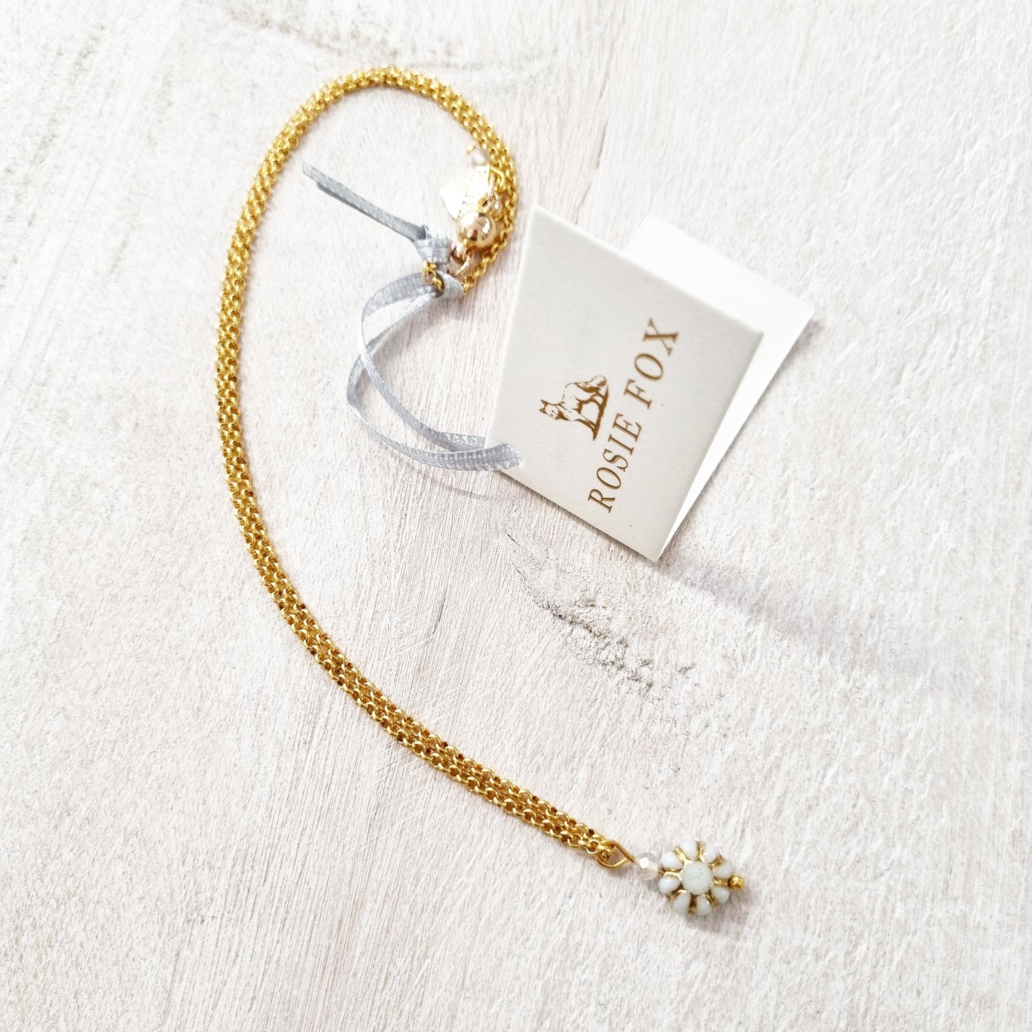 Gold Quartz Gemstone Belle Chain Necklace