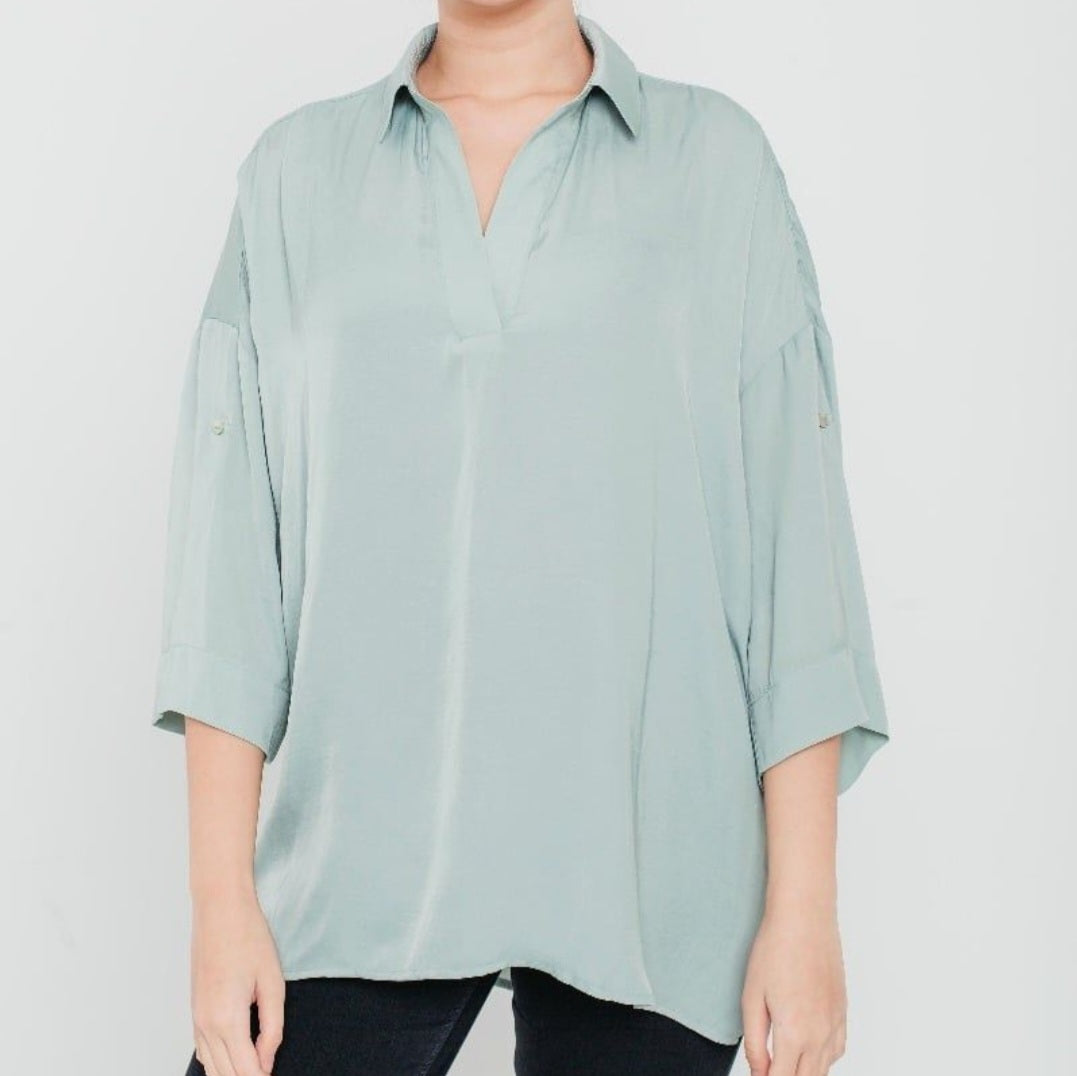 Orla Shirt in Pastel Pistachio