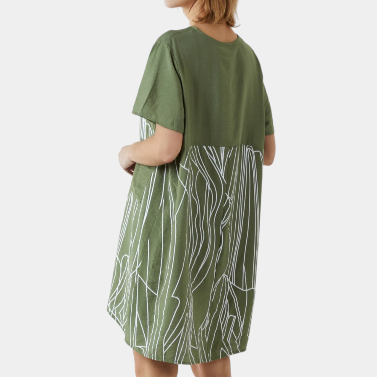 Abstract Cocoon Dress