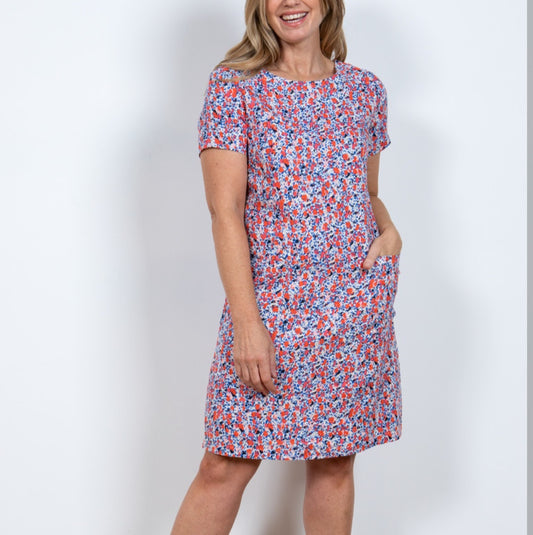 Lily & Me Delilah Shift Dress in Sunset