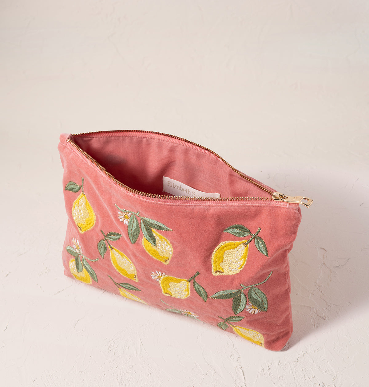 Lemon Blossom Everyday Pouch in Coral