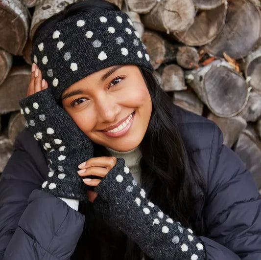 Kew Headband in Charcoal