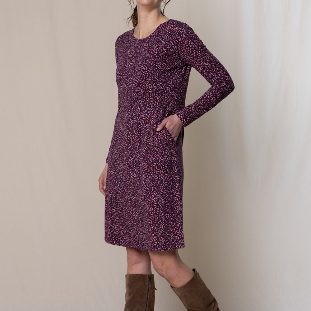 Lily & Me Halmore Dress Seagrass Mulberry