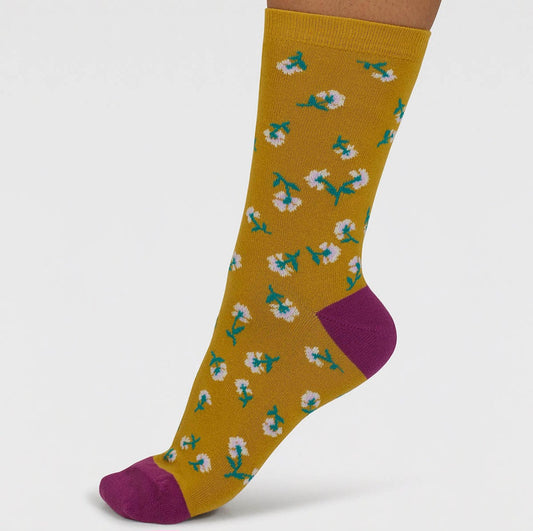 Thought Mapel Floral Bamboo Socks