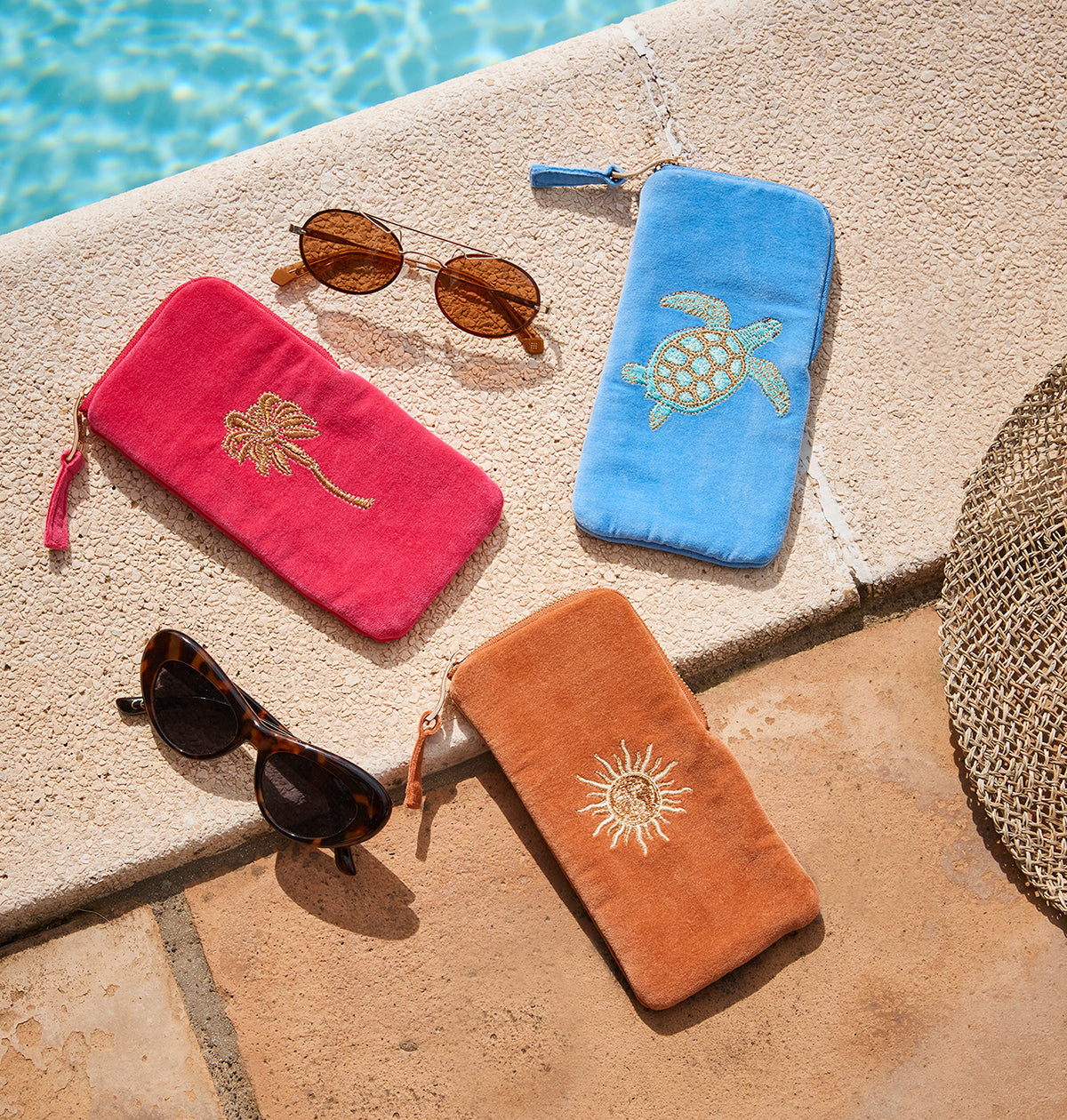 Sun Goddess Glasses Case in Rust