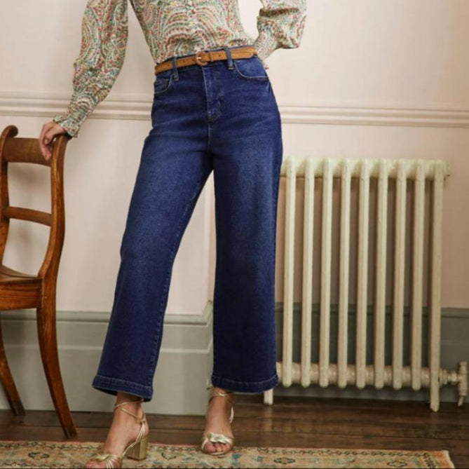 Clara Wide Leg Cropped Jeans
