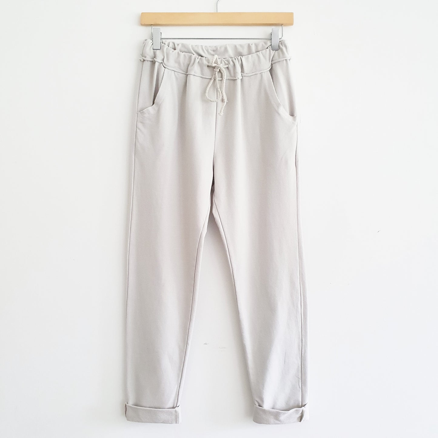 Cotton Lounge Pants in Stone