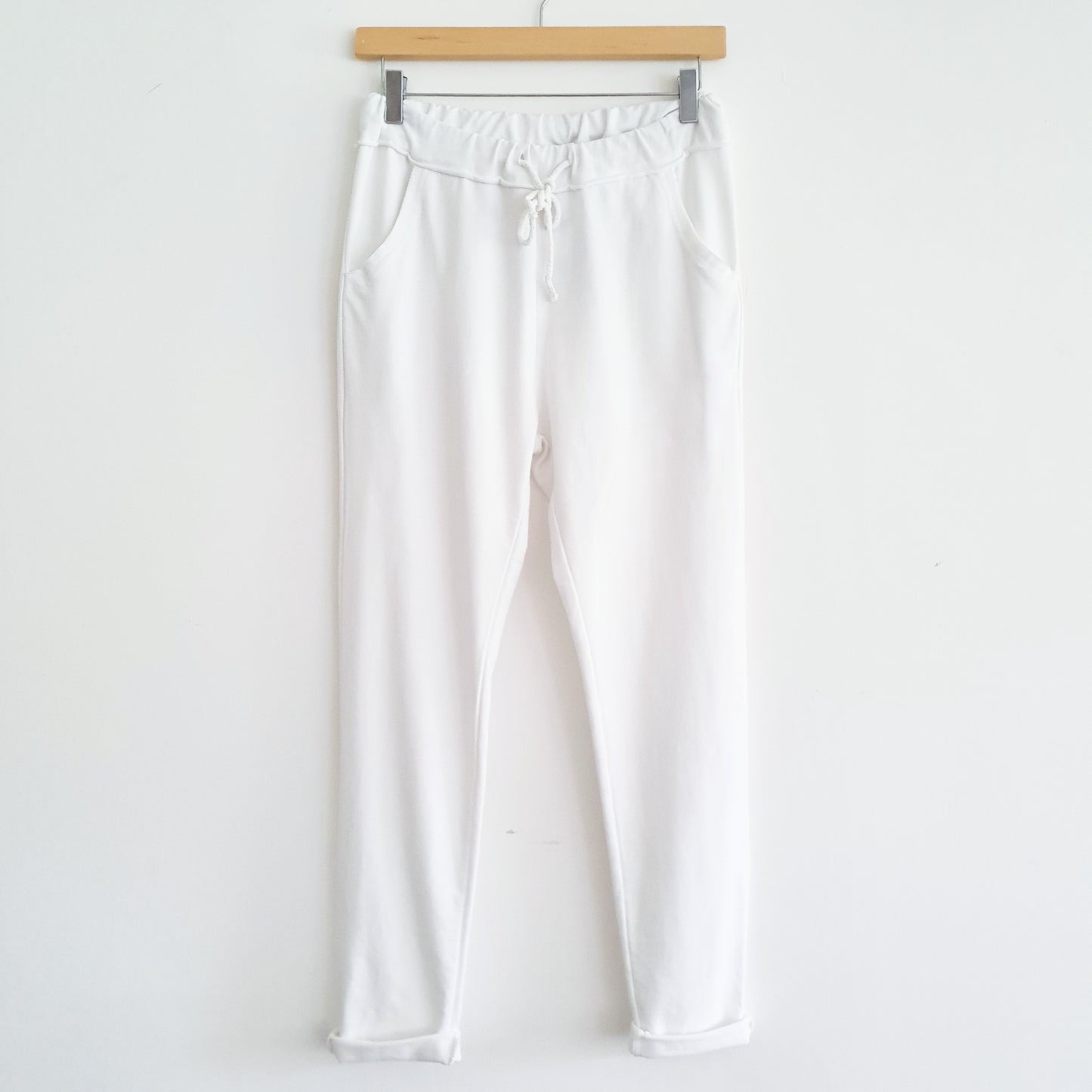 Cotton Lounge Pants in White