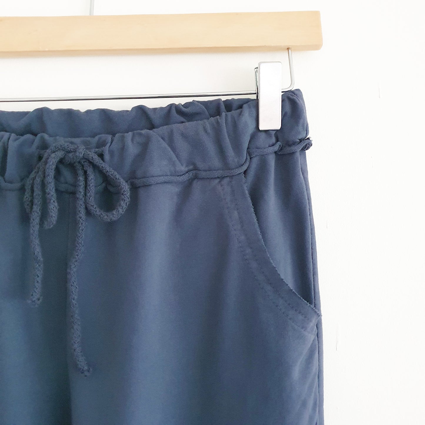 Cotton Lounge Pants in Navy