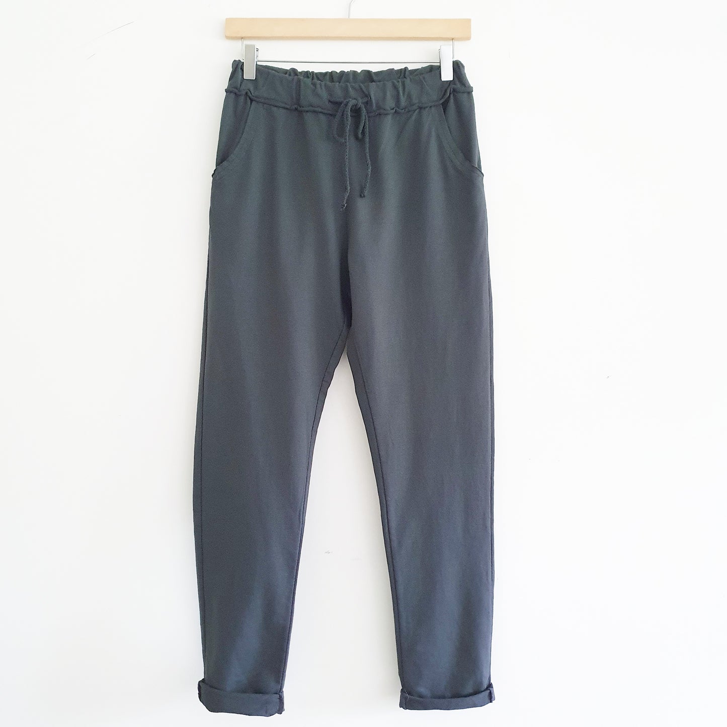 Cotton Lounge Pants in Charcoal