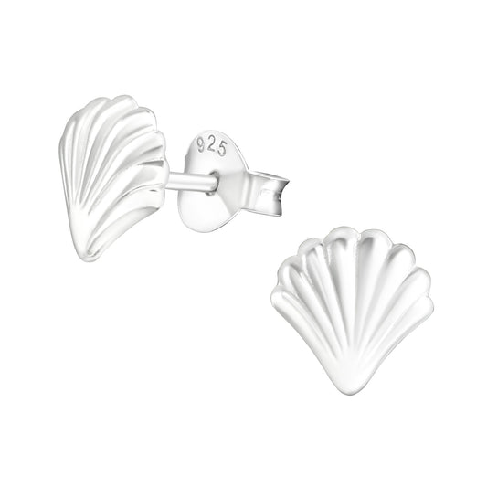 Ophelia Silver Seashell Studs