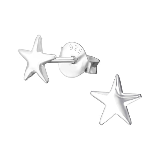 Ophelia Silver Mini Star Studs