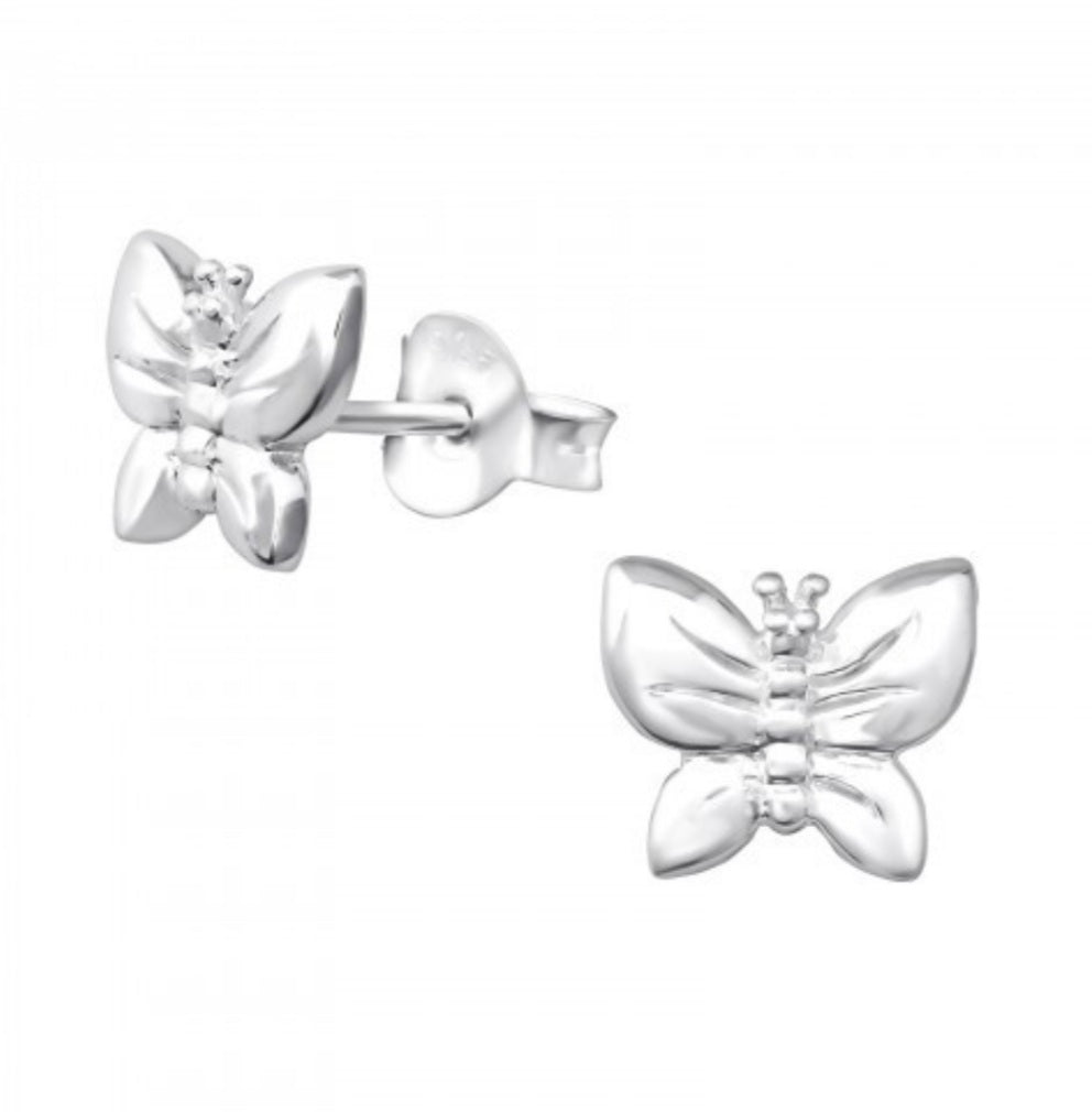 Ophelia Silver Chunky Butterfly Studs