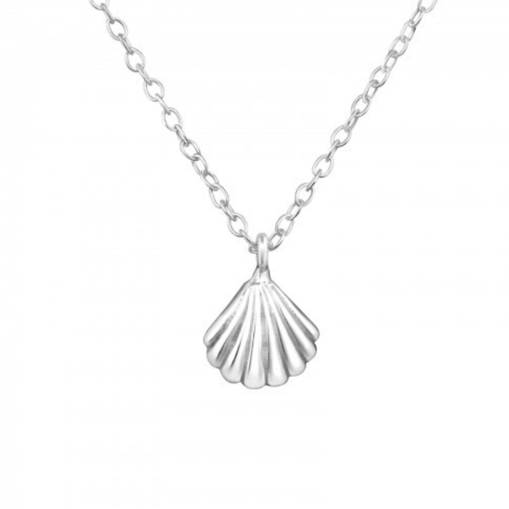 Ophelia Silver Seashell Necklace