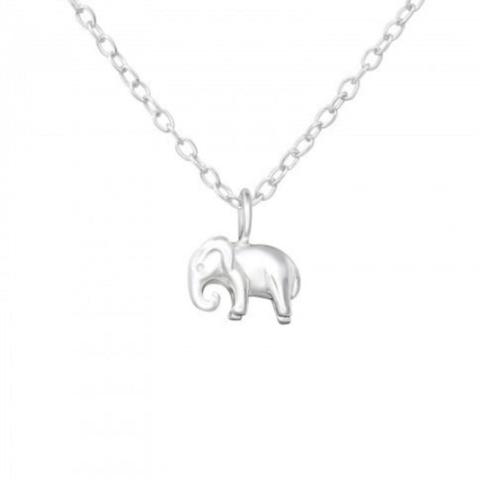 Ophelia Silver Elephant Necklace