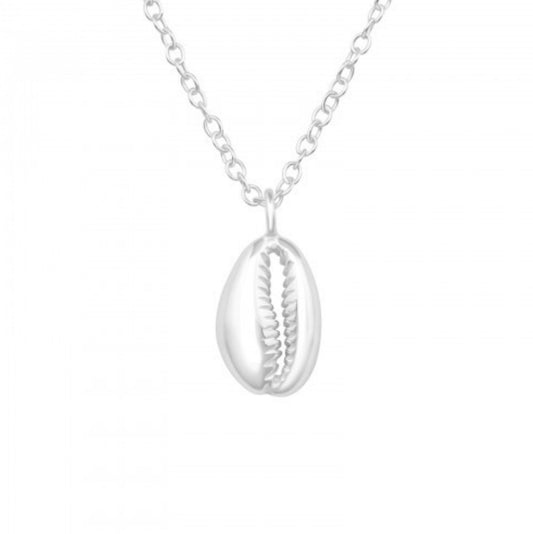 Ophelia Silver Cowrie Shell Necklace