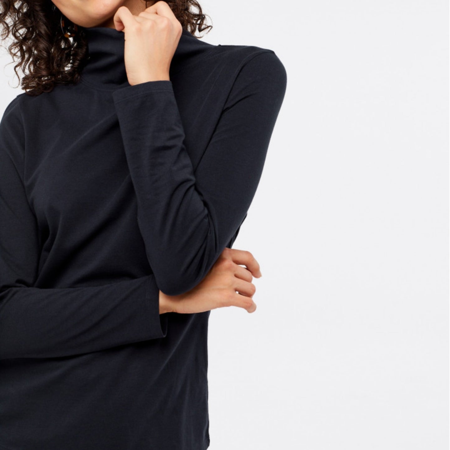 Penelope Polo Neck Jersey Top